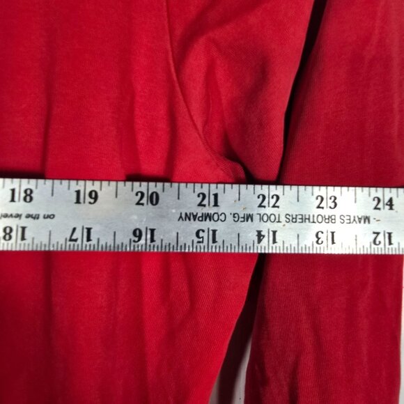 Adidas Hooded Tee Shirt XL Men's Red Long‎ Sleeve - Picture 5 of 7
